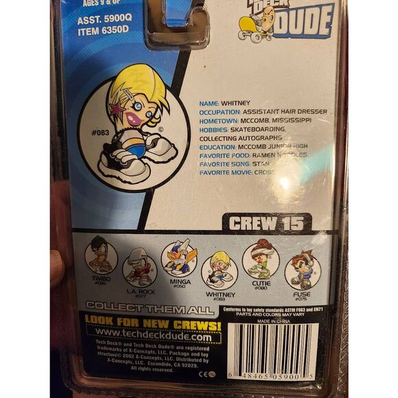 Tech Deck Dude action figure named Whitney. Vintage 2002 - Picture 2 of 2